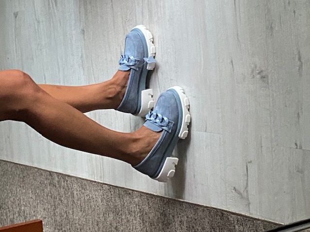 Шкіряні напівчеревики Filippo DP3718/23 BL сині