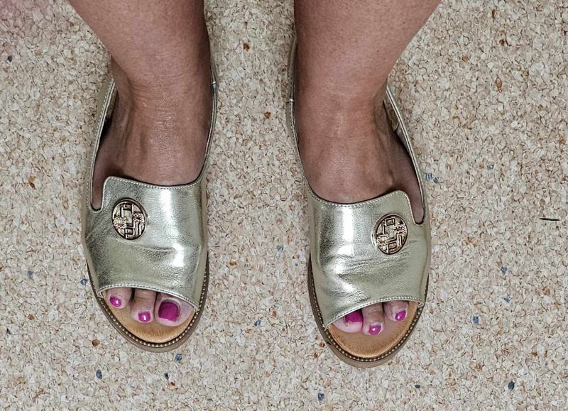 Золоті босоніжки Filippo DS3666/23 GO