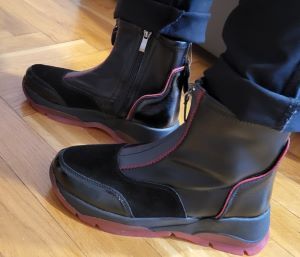 Шкіряні черевики на платформі Filippo DBT4203/22 BK чорні